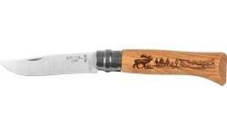 Peilis Opinel 8 Inox Oak Animal, elnias