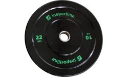 Rubber Weight Plate inSPORTline Bumper Plate Lite 10 kg 50 mm