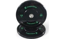 Guminis svorio diskas inSPORTline Bumper Plate Lite 10 kg 50 mm
