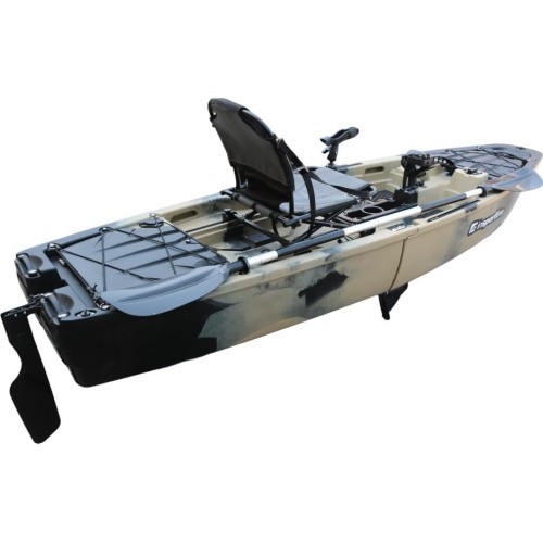 Sudedama baidarė su pedaliniu varikliu inSPORTline Rhoner Desert Camo