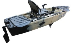 Sudedama baidarė su pedaliniu varikliu inSPORTline Rhoner Desert Camo