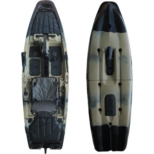 Складной каяк с педальным приводом inSPORTline Rhoner Desert Camo