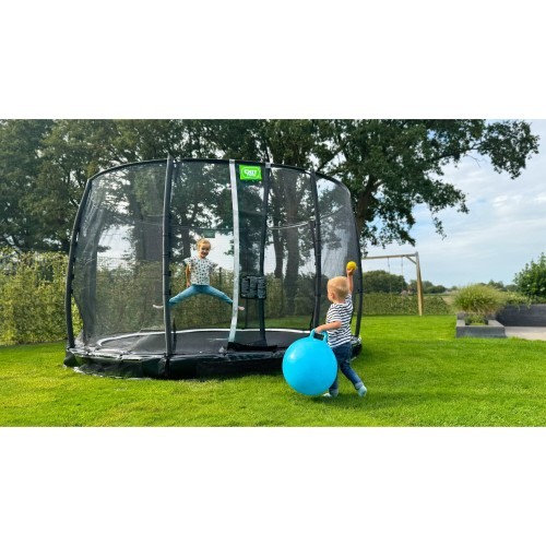 EXIT Allure Premium ground trampoline ø366cm - green
