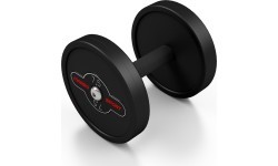 Gumuotas hantelis Marbo - 7,5 kg, juodas