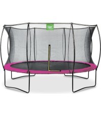 EXIT Silhouette trampoline ø366cm - pink Outdoor Round Coil spring Above ground trampoline