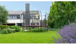 EXIT Silhouette trampoline ø427cm - pink Outdoor Round Coil spring Above ground trampoline