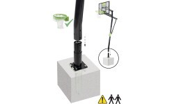 EXIT Galaxy Inground Basket (with Dunkring) In-ground Rectangular Polycarbonate (PC)