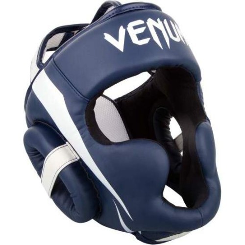 Bokso šalmas Venum Elite - White/Navy Blue