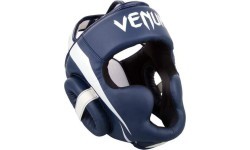 Bokso šalmas Venum Elite - White/Navy Blue