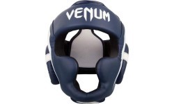 Боксёрский шлем Venum Elite - White/Navy Blue