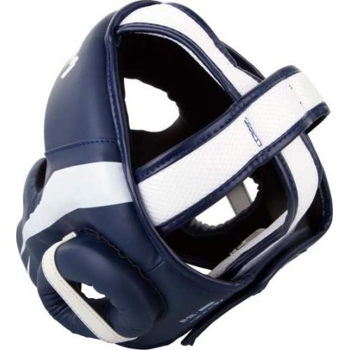 Bokso šalmas Venum Elite - White/Navy Blue