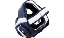 Bokso šalmas Venum Elite - White/Navy Blue