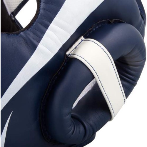 Боксёрский шлем Venum Elite - White/Navy Blue