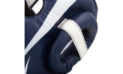 Bokso šalmas Venum Elite - White/Navy Blue