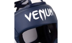 Bokso šalmas Venum Elite - White/Navy Blue