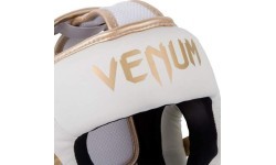 Боксёрский шлем Venum Elite, белый/золотой