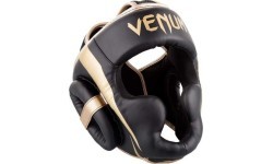 Боксёрский шлем Venum Elite - чёрный/золотой