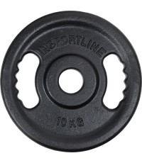 Cast Iron Olympic Weight Plate inSPORTline Castblack OL, 10kg