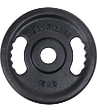 Ketaus olimpinis svorio diskas inSPORTline Castblack OL 15 kg 50 mm