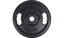 Cast Iron Olympic Weight Plate inSPORTline Castblack OL, 20kg