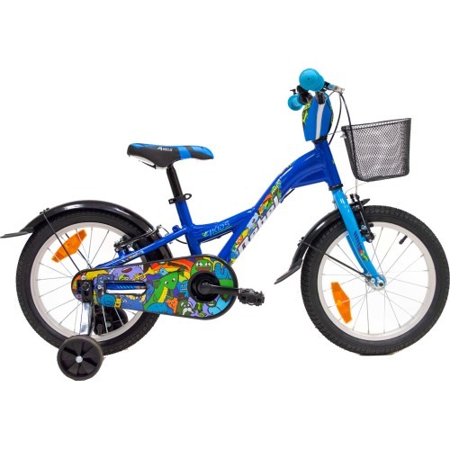 Велосипед 4KIDS Rebel 16", размер 10" (25,5 см), алюминий, синий