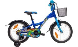4KIDS Rebel 16" bike, size 10" (25.5 cm), aluminium, blue