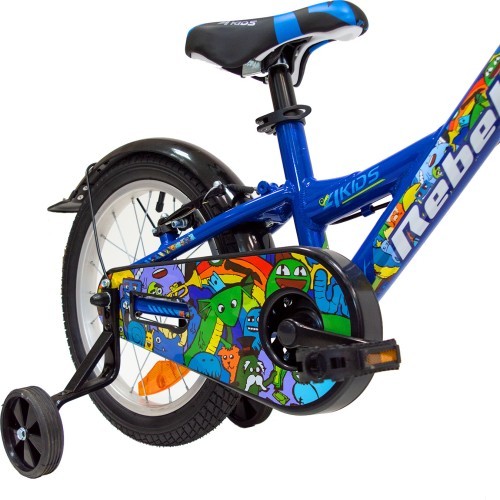 4KIDS Rebel 16" bike, size 10" (25.5 cm), aluminium, blue