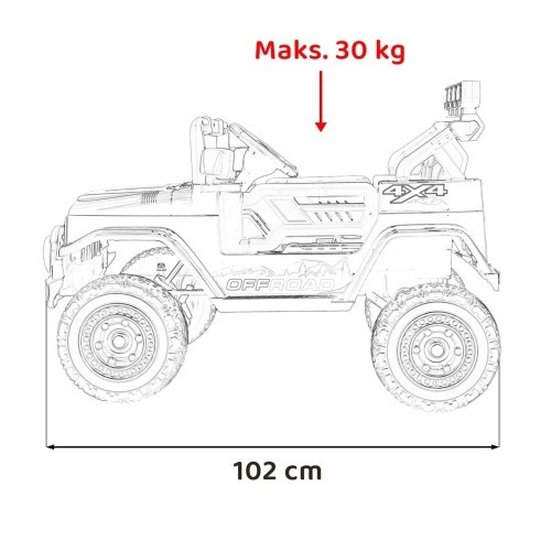 Электромобиль Off-Road CLIMBER, зелёный