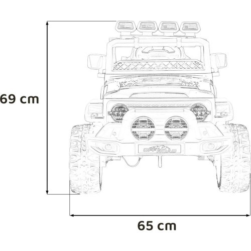 Elektromobilis Off-Road CLIMBER, žalias