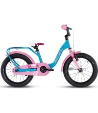 S'COOL niXe 16" 1-speed coaster-brake aluminium bike, ocean pink