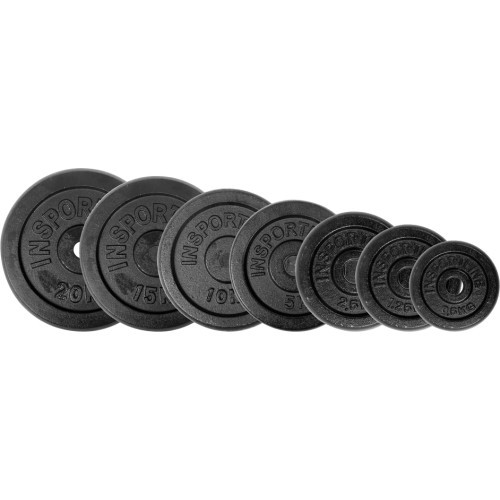 Ketaus svorio diskų rinkinys 2x7 vnt. inSPORTline CastCzech 2 x 0,5–20 kg 30 mm