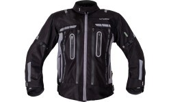 Motorcycle Jacket W-TEC Gelnair EVO - Black and grey