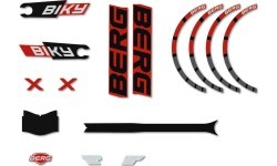 Biky - Sticker set Cross Red