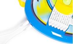 Vaikiškas elektrinės gitaros rinkinys su mikrofonu ir stovu, MP3, mėlynas