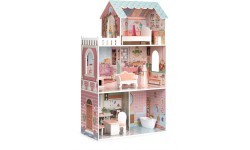 Большой кукольный дом Barbie с набором мебели ECOTOYS