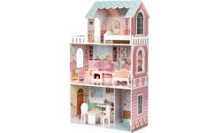 Didelis Barbie lėlių namas su baldų komplektu ECOTOYS