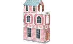 Большой кукольный дом Barbie с набором мебели ECOTOYS
