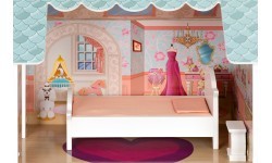 Large Barbie doll house with a set of furniture ECOTOYS