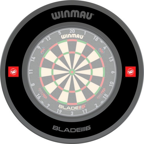 Winmau Pro Line 1.0 taikinio apsauginis žiedas, juodas