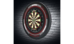 Winmau Advance dartboard surround black/red