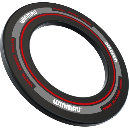 Winmau Advance dartboard surround black/red