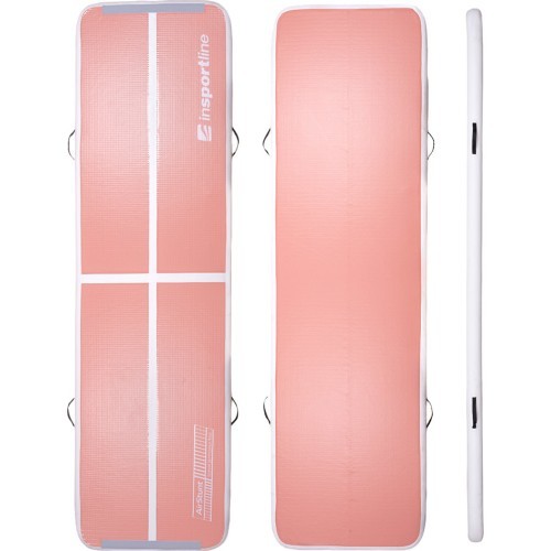 Pripučiamas gimnastikos kilimėlis inSPORTline Airstunt 500 x 100 x 10 cm Coral Pink