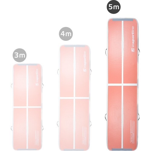 Inflatable Exercise Mat inSPORTline Airstunt 500 x 100 x 10 cm Coral Pink