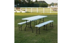 Туристический стол NILS Camp NC1618 180 см белый