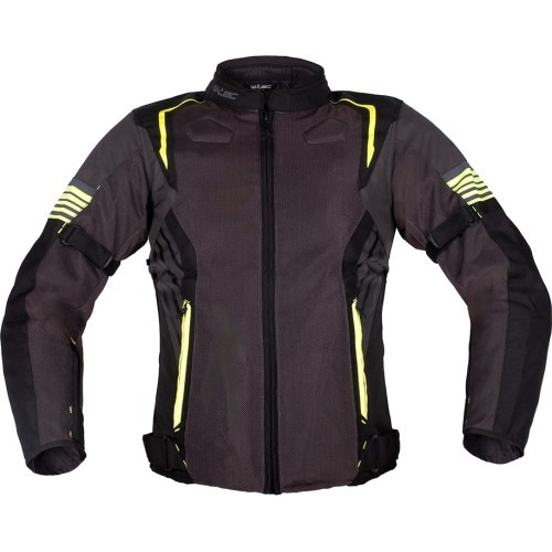 Летняя мотоциклетная куртка W-TEC Pelyes - Серый-флуо