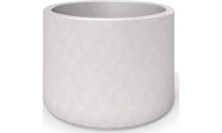 White Concrete Planter Inter-Play Deco 07