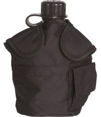 Juodas MOLLE dėklas gertuvei, JAV stiliaus