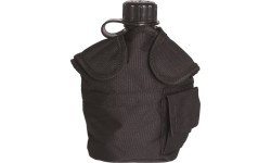 Чёрный подсумок для фляги MOLLE в стиле US