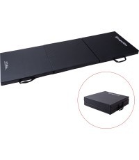 Folding Gymnastics Mat inSPORTline Trifold 180 x 60 x 5 cm - Black