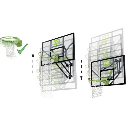 EXIT Galaxy Wall-Mount System (with Dunkring) Rectangular Polycarbonate (PC)